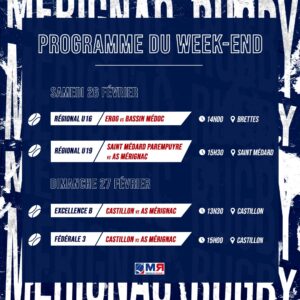 programme des matchs